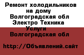 Ремонт холодильников на дому - Волгоградская обл. Электро-Техника » Услуги   . Волгоградская обл.